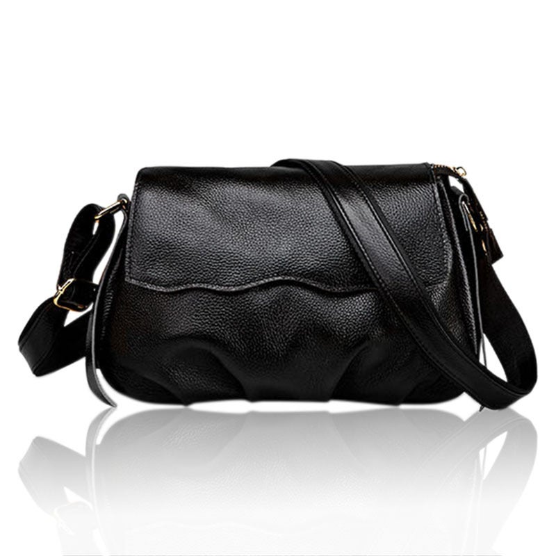 Retro 2025 Korean Style Crocodile Pattern Genuine Leather Women'S Bag Single Shoulder Women'S Crossbody Flip Bag - Image 2