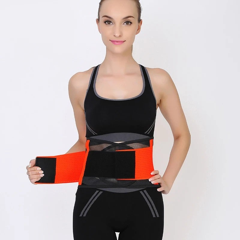 Bluejw Breathable Waist Trimmer Belt - Adjustable Thin Waist Trainer Brace for Sports & Slimming - Image 1