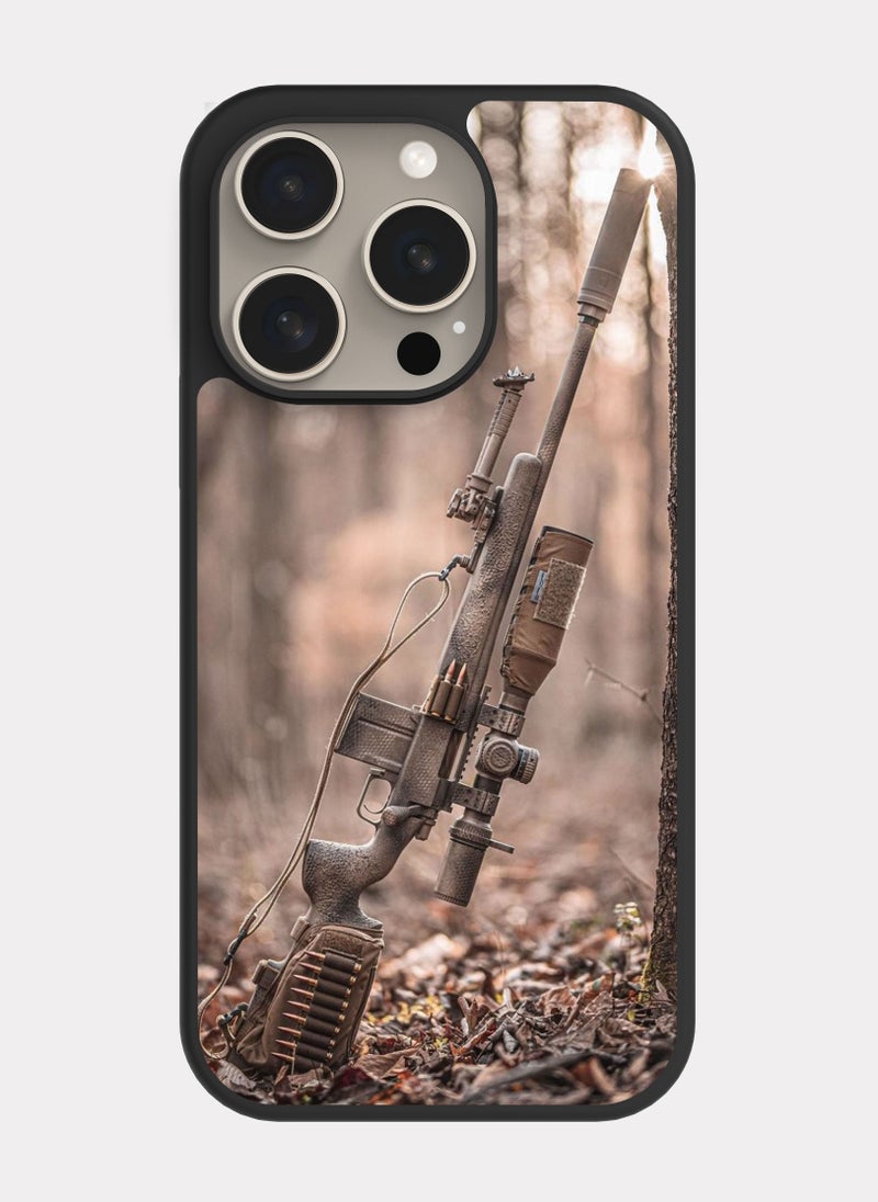 PXLAAT iPhone 15 Pro case cover Sniper - Image 1