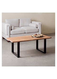 Home Box طاولة قهوة قمة خشب صلبة حافة حية كوستا 60 × 45 × 120 سم  - Image 2