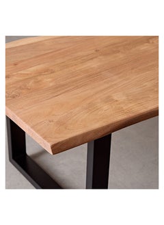 Home Box طاولة قهوة قمة خشب صلبة حافة حية كوستا 60 × 45 × 120 سم  - Image 4