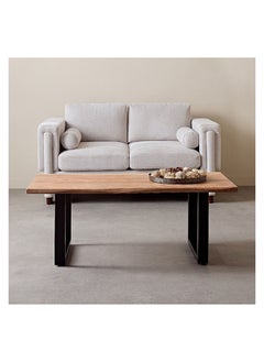 Home Box طاولة قهوة قمة خشب صلبة حافة حية كوستا 60 × 45 × 120 سم  - Image 3