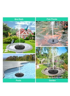 Solar Fountain Pump 1.5W Solar Water Fountain with 8 Nozzles Solar Powered Water Feature Pump for Pond Garden Bird Bath Fish Tank Pool Garden Decoration Outdoor Pool Floating Fountain - pzsku/Z81DF985EB29E44DFF69FZ/45/_/1698657211/97860bf4-53cd-4ece-a738-372845a35590