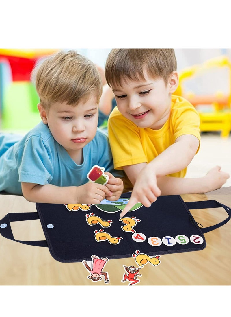 SYOSI - Felt Board for Toddlers Story Board, Magnetic Flannel Playboards Board for Toddlers, 4 Themed Felt Figures with Storage Bag, Fun Learning Activities for Boys & Girls - Image 1