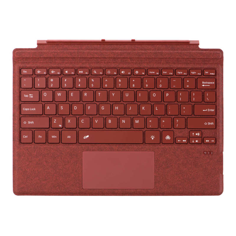 Bluetooth Keyboard: 12.3-inch Rosy Slim Magnetic Detachable Wireless Keyboard - Bluetooth 5.1 With Multi-Touch Precision Touchpad for Microsoft Surface Pro 3/4/5/6/7/7 Plus Tablet Laptop Experience - Image 3
