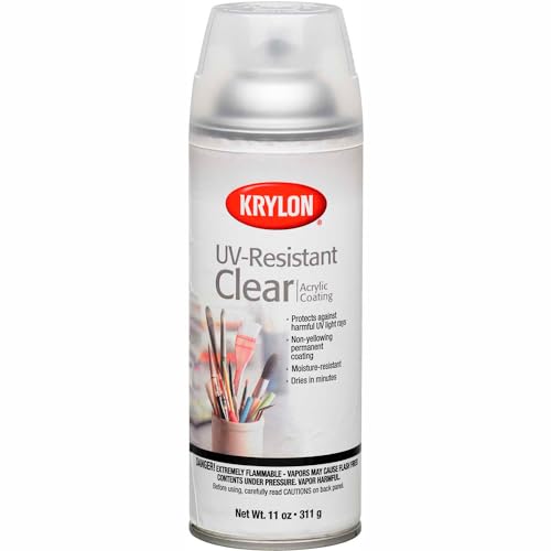 Krylon K01305 Artist and Clear Coating UV-Resistant Clear Gloss, 11 Ounce (6 Pack) - Image 1