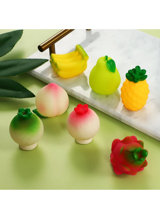 Wen Chuang Chao Play-Function Fruit Teaching Fruit Model Photography Props-Fruit And Vegetable Food Toys-Color:PineFor Apple  - Image 4