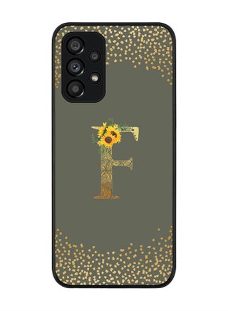 Rugged Black edge case for Samsung Galaxy A23 (LTE/4G) Slim fit Soft Case Flexible Rubber Edges Anti Drop TPU Gel Thin Cover - Custom Monogram Initial Letter Floral Pattern Alphabet - F (Olive Green ) - pzsku/Z81DFBB9F73F7E4EB230FZ/45/_/1665828485/b064c448-7487-4af2-8d61-d8f22137a509