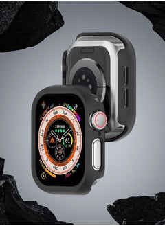 ماركة غير محددة جراب صلب متوافق مع ساعة Apple Watch Series 10 مقاس 46 مم (2024)، [مقاوم للصدمات بزاوية 360 درجة + مضاد للخدش] غطاء لساعة iWatch S10 مقاس 46 مم - أسود  - Image 2