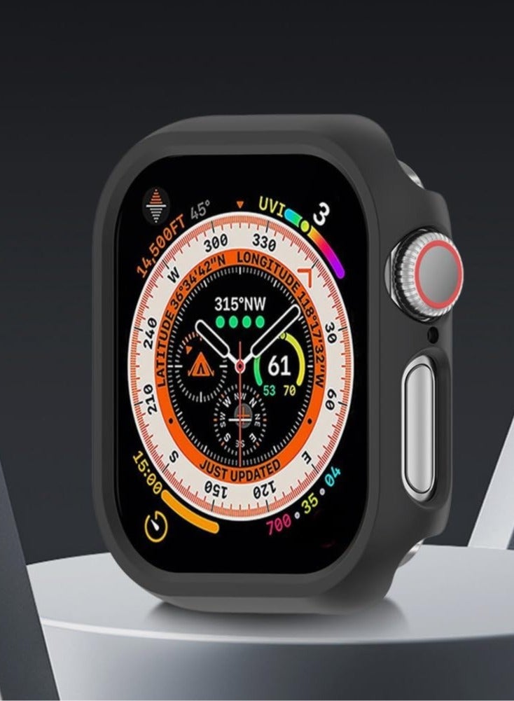 جراب صلب متوافق مع ساعة Apple Watch Series 10 مقاس 46 مم (2024)، [مقاوم للصدمات بزاوية 360 درجة + مضاد للخدش] غطاء لساعة iWatch S10 مقاس 46 مم - أسود - Image 5