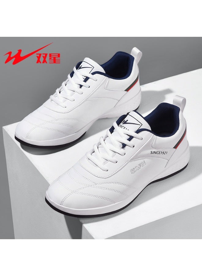 Double Star Men's White Casual Sneakers 2025: Comfortable Lightweight Daily Walking Shoes for All-Day Wear 45SIZE - Image 3
