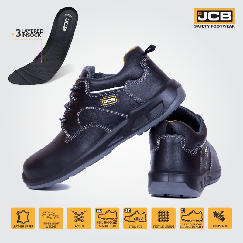 JCB حذاء أمان جيسي بي أونز أبولو جلد، رأس فولاذي، كثافة مزدوجة - Image 4