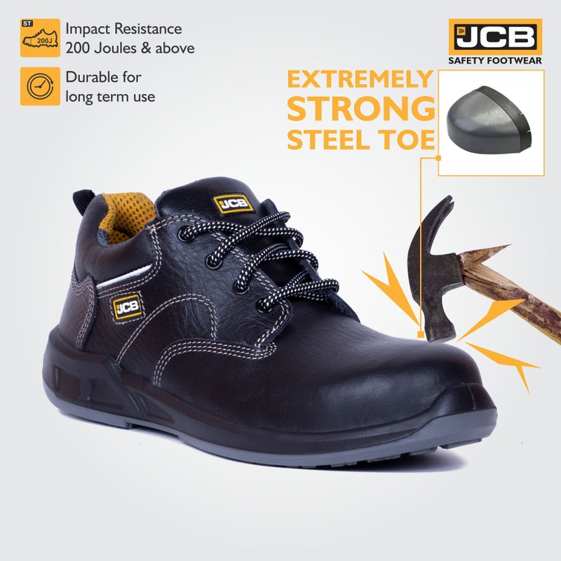JCB حذاء أمان جيسي بي أونز أبولو جلد، رأس فولاذي، كثافة مزدوجة - Image 3