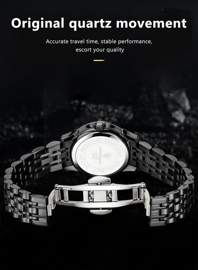 POEDAGAR Waterproof Luminous Men's Watch Quartz-Case 41mm - Image 5