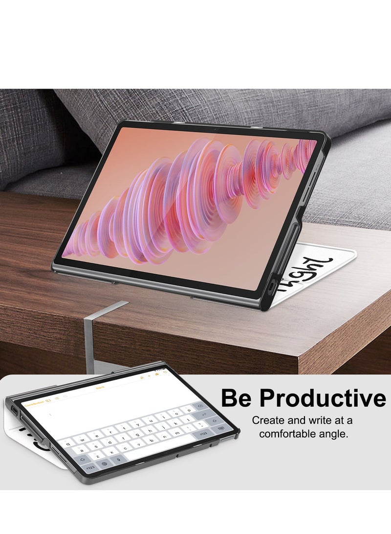 Case for Lenovo Tab Plus 11.5 Inch (2024) TB351FU Tablet Ultra Slim Lightweight Stand Cover Case Premium Quality PU Leather Case Cover (Lazy Cat) - Image 2