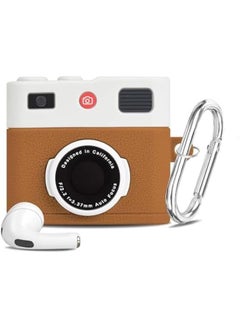Airpods 3rd Generation Case, Cute 3D Camera Design, Soft Silicone Charging Cover, Full Protective Skin With Keychain for Airpods 3 Earbuds
