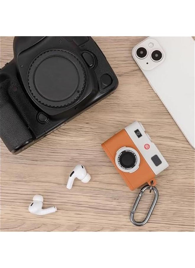 Generic - Airpods 3rd Generation Case, Cute 3D Camera Design, Soft Silicone Charging Cover, Full Protective Skin With Keychain for Airpods 3 Earbuds - Image 1