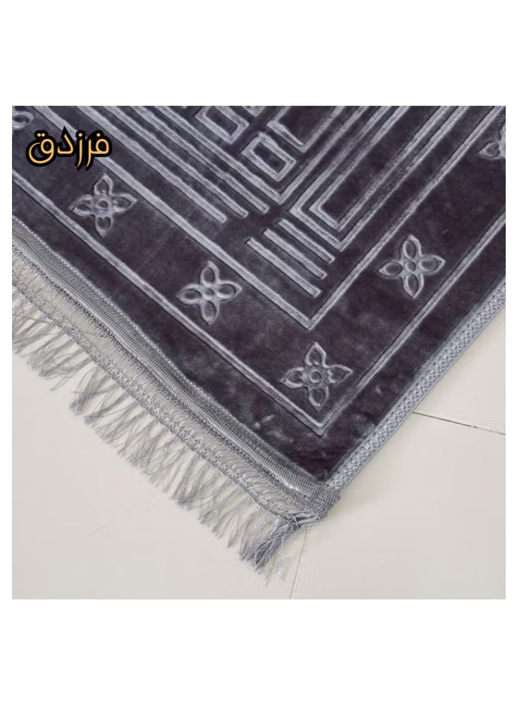 فرزدق سجادة صلاة بخامة قطنية وبطانة مريحة 120*80 - Image 4