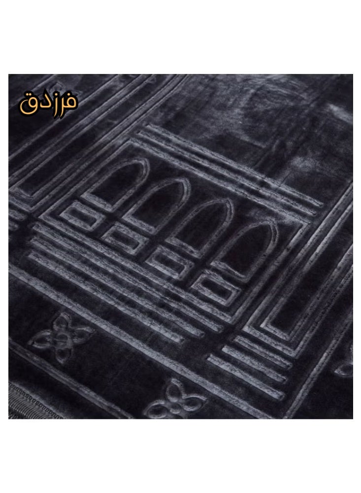 فرزدق سجادة صلاة بخامة قطنية وبطانة مريحة 120*80 - Image 3