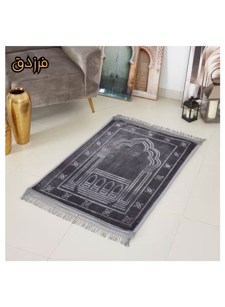 فرزدق سجادة صلاة بخامة قطنية وبطانة مريحة 120*80 - Image 2