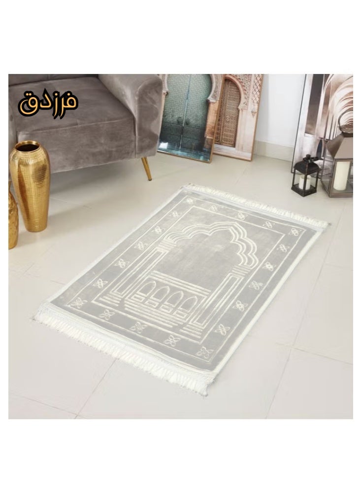 فرزدق سجادة صلاة بخامة قطنية وبطانة مريحة 120*80 - Image 1