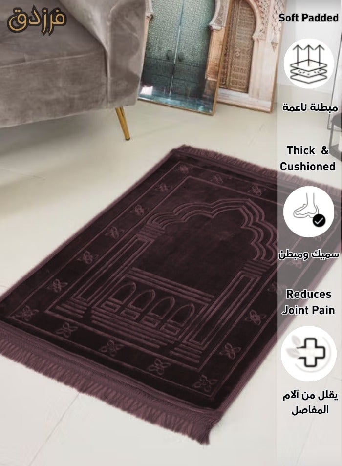 Farazdaq prayer rug, cotton material, comfortable lining, Random Color - Image 3