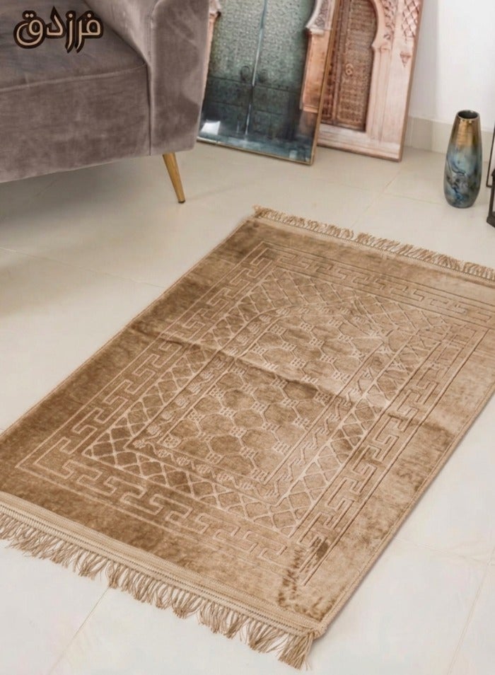 Farazdaq prayer rug, cotton material, comfortable lining, Random Color - Image 5