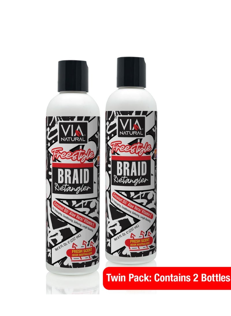 Via Natural VIA Freestyle Braid Detangler - pack of 2  - Image 2