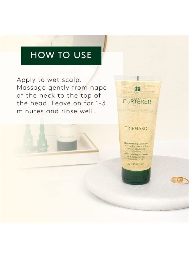 Rene Furterer TRIPHASIC Strengthening Shampoo, Thinning Hair, Scalp Microcirculation, Men & Women, 6.7 oz.  - Image 2