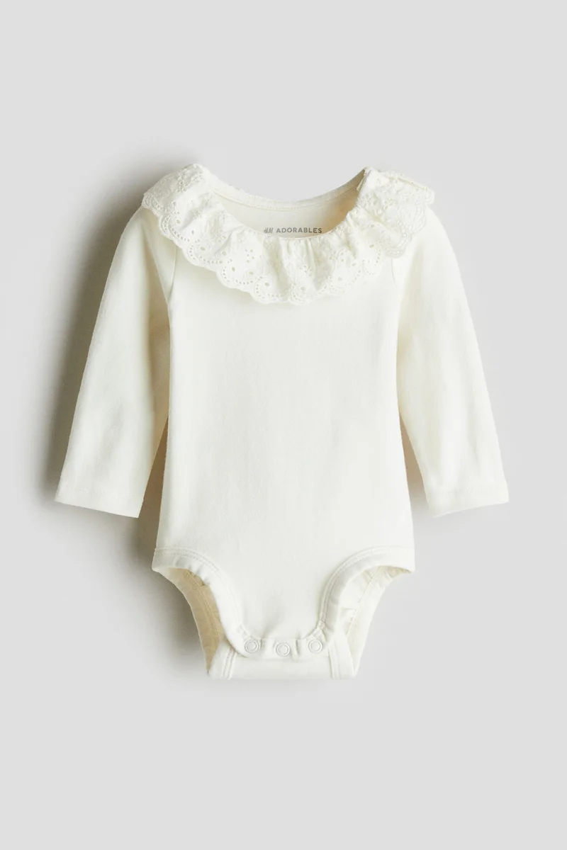 H&M Frilled-collar bodysuit
