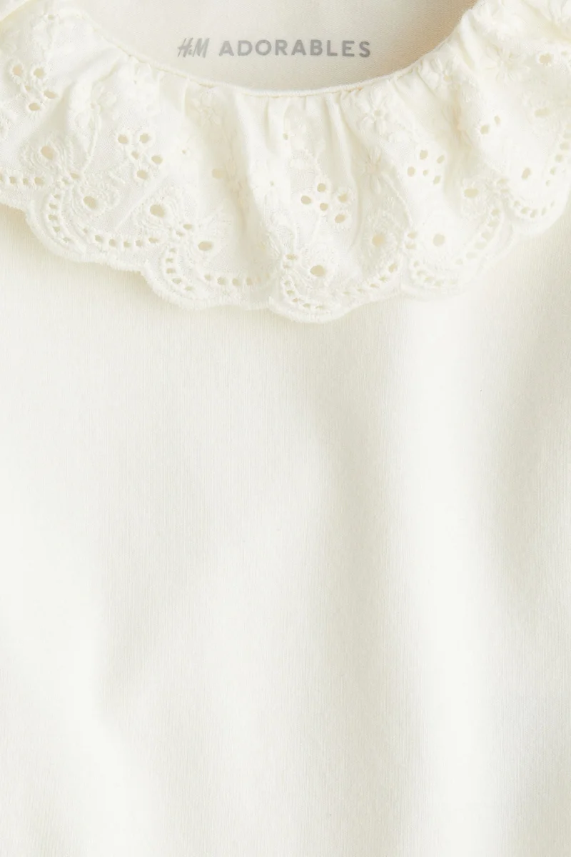 H&M Frilled-collar bodysuit