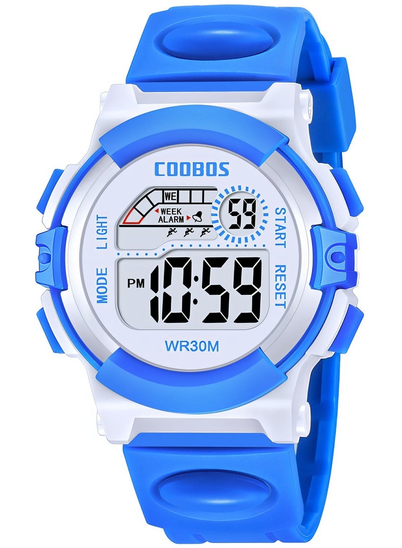 COOBOS Kids Water Resistant Rubber Digital Watch - Image 1