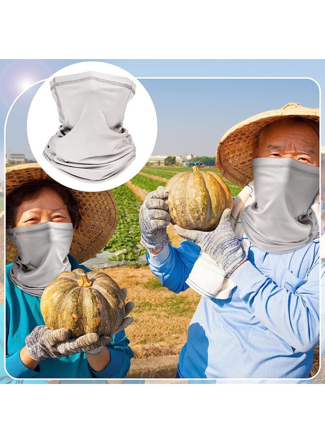 Hard Hat Sun Shade Neck Protection High Visibility Sun Neck Shield Full Brim Mesh Sun Shade Protection and Neck Gaiter Bandana Face Scarf for Hard Hat Accessories,Dusty Grey - Image 5