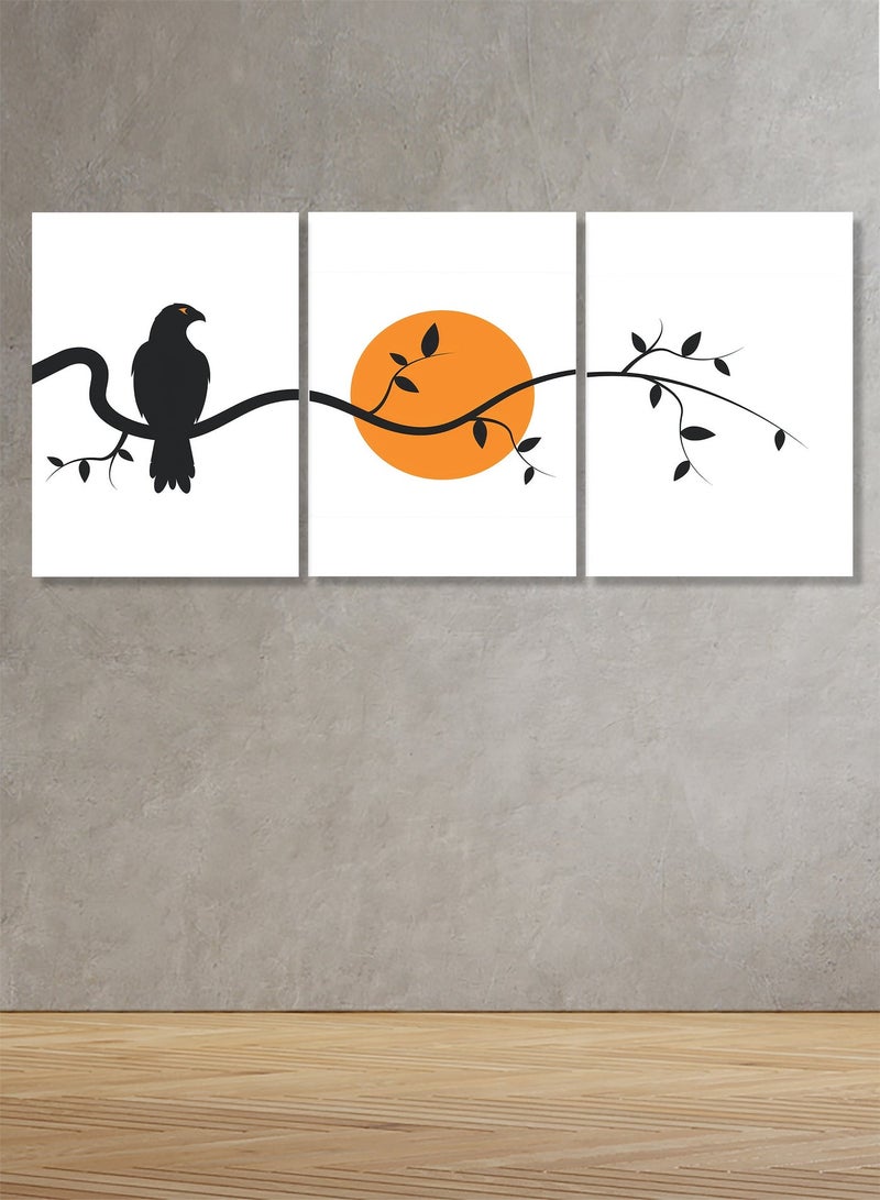 Marktna Three luxurious canvas prints with a modern design and a hollow frame, measuring (120×60), three pieces - Image 1