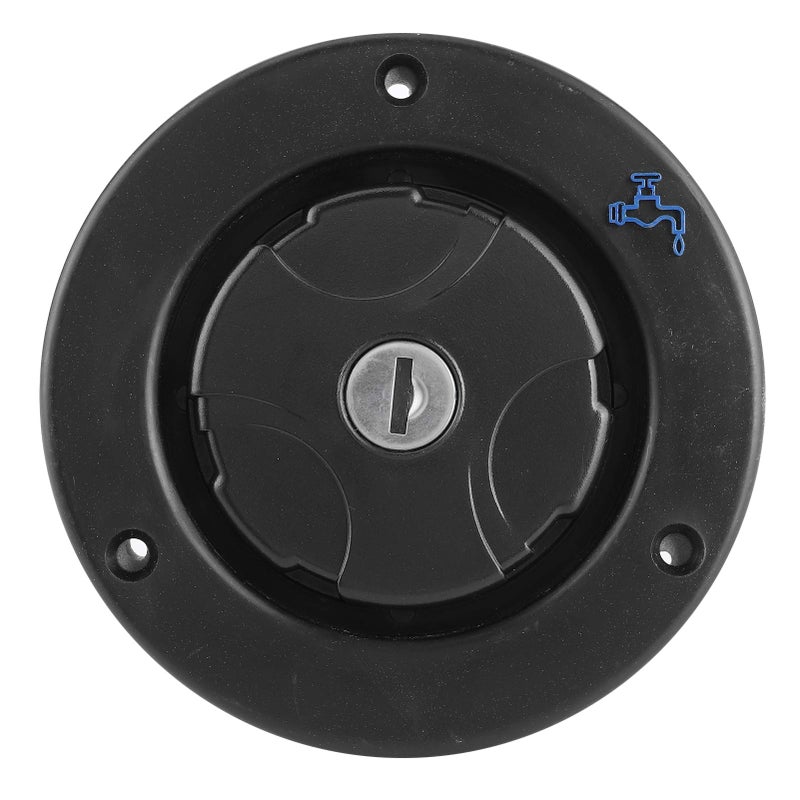 Asixx A sixx Water Inlet RV Water Tank Fill Cap BlackWhite for RV YachtBlack - Image 3