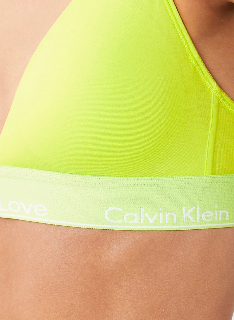 CALVIN KLEIN Strappy Logo Band Bikini Top