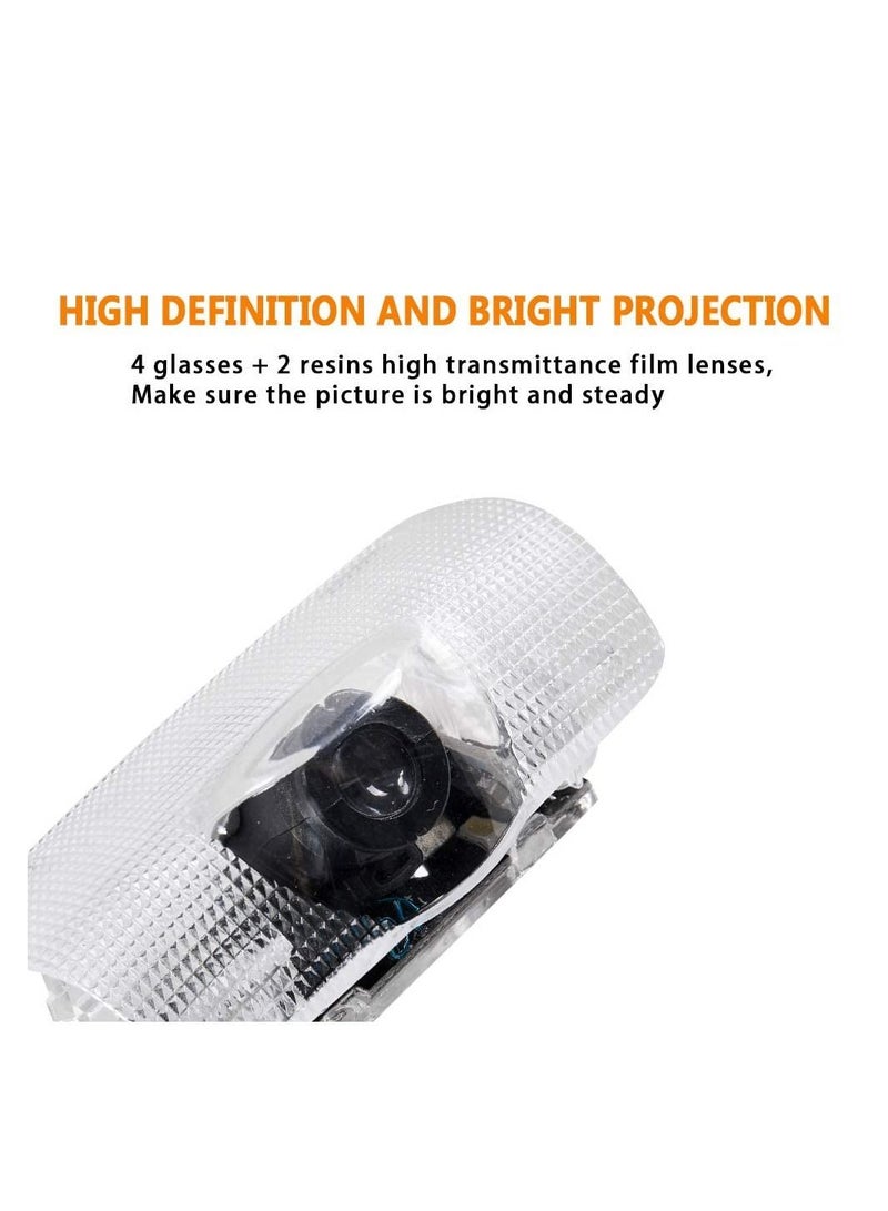 Loquat 4 Pack LED Car Door Logo Light Projector, Welcome Laser Lights Car Door Courtesy Lights 3D Logo Door Lights White LED Projector Lamps for RXESGXLSLXISGSRCUX Series Lexus Door Light Replacement - Image 3