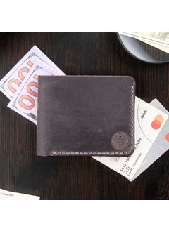 Vagave Leather Handmade Wallet Card Holder Men's Wallet Gray  - Image 2