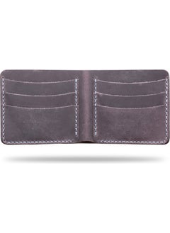 Vagave Leather Handmade Wallet Card Holder Men's Wallet Gray  - Image 5