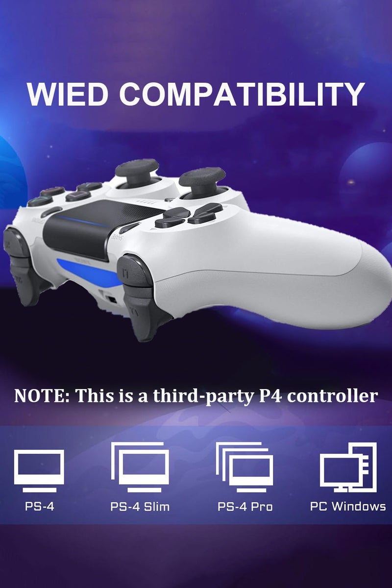 Wireless Controller for  PlayStation 4 with Vibration Feedback, Motion Sensors, Touchpad, Light Bar, Share Button & Speaker - Image 2
