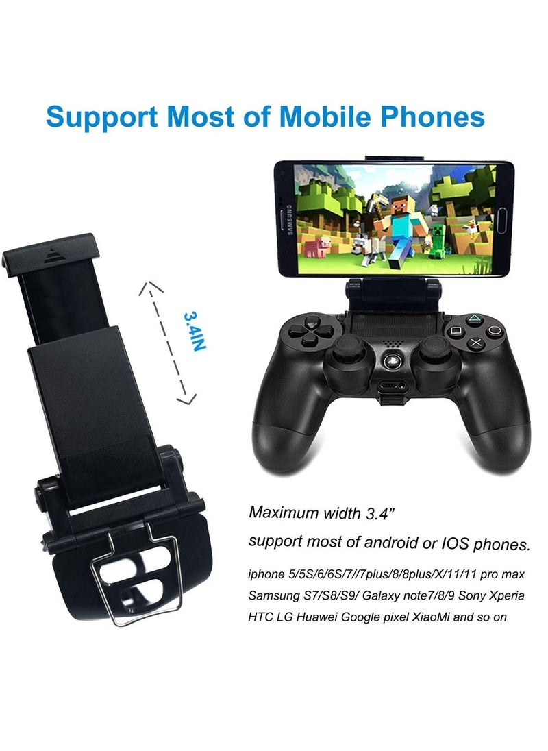 Generic - Phone Clip for PS4 Controller Phone Holder, Mobile Game Adjustable Phone Holder Smart Clip for PS4 Controller, for Playstation4 Remote Play - Image 1
