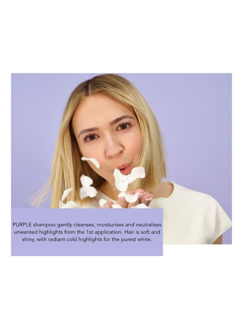 Phyto Paris Purple No Yellow Shampoo 250ml – Blonde & Silver Hair Care - Image 3