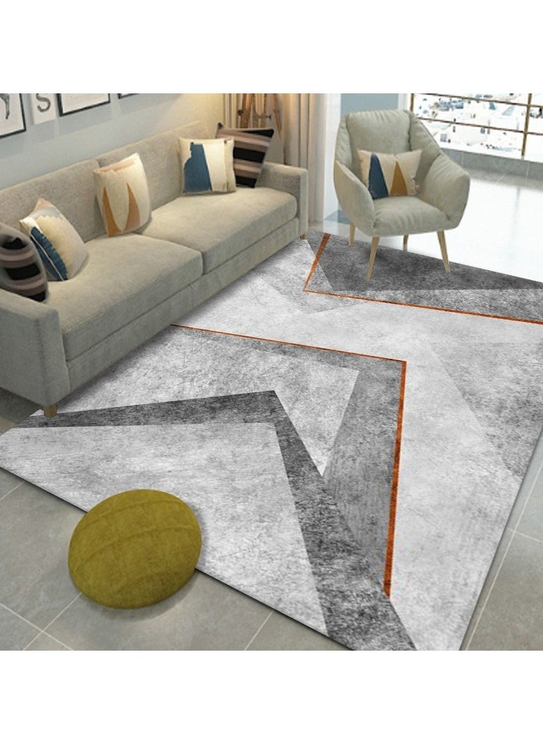 Squality Polyester Fiber Rectangular Simple And Comfortable Carpet(Carpet Only)