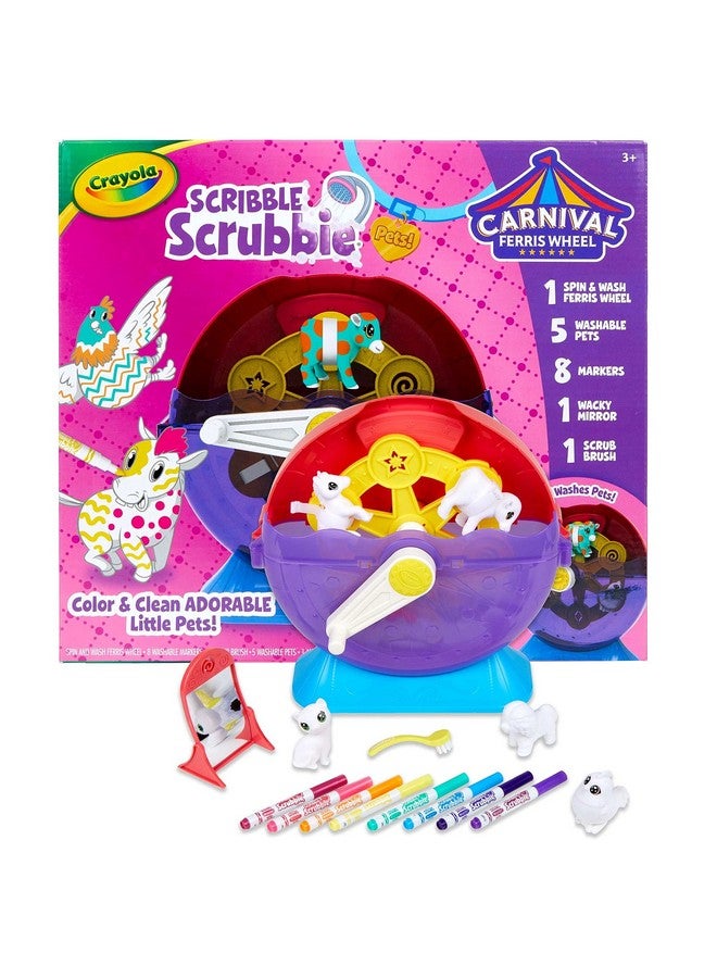 Crayola Scribble Scrubbie Pets Carnival Playset, Pet Grooming Toy, Animal Toys for Girls & Boys, Gift for Kids, Ages 3+ - Image 2