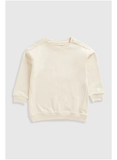 mothercare بلوزة سويت طويلة الكريمة  - Image 1