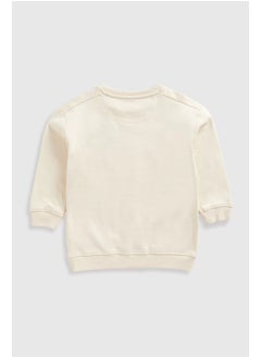 mothercare بلوزة سويت طويلة الكريمة  - Image 2