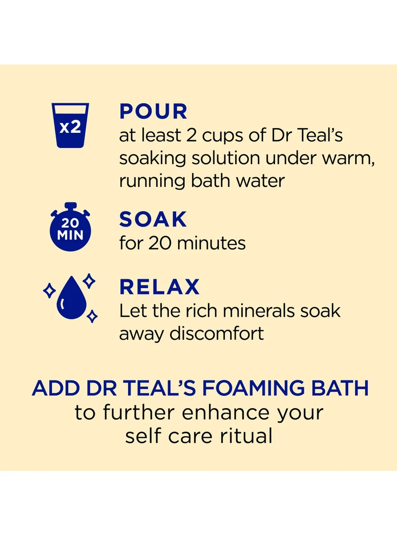 Dr Teal's Dr Teal's Epsom Salt Soaking Solution Prebiotic Lemon Balm 1.36Kg