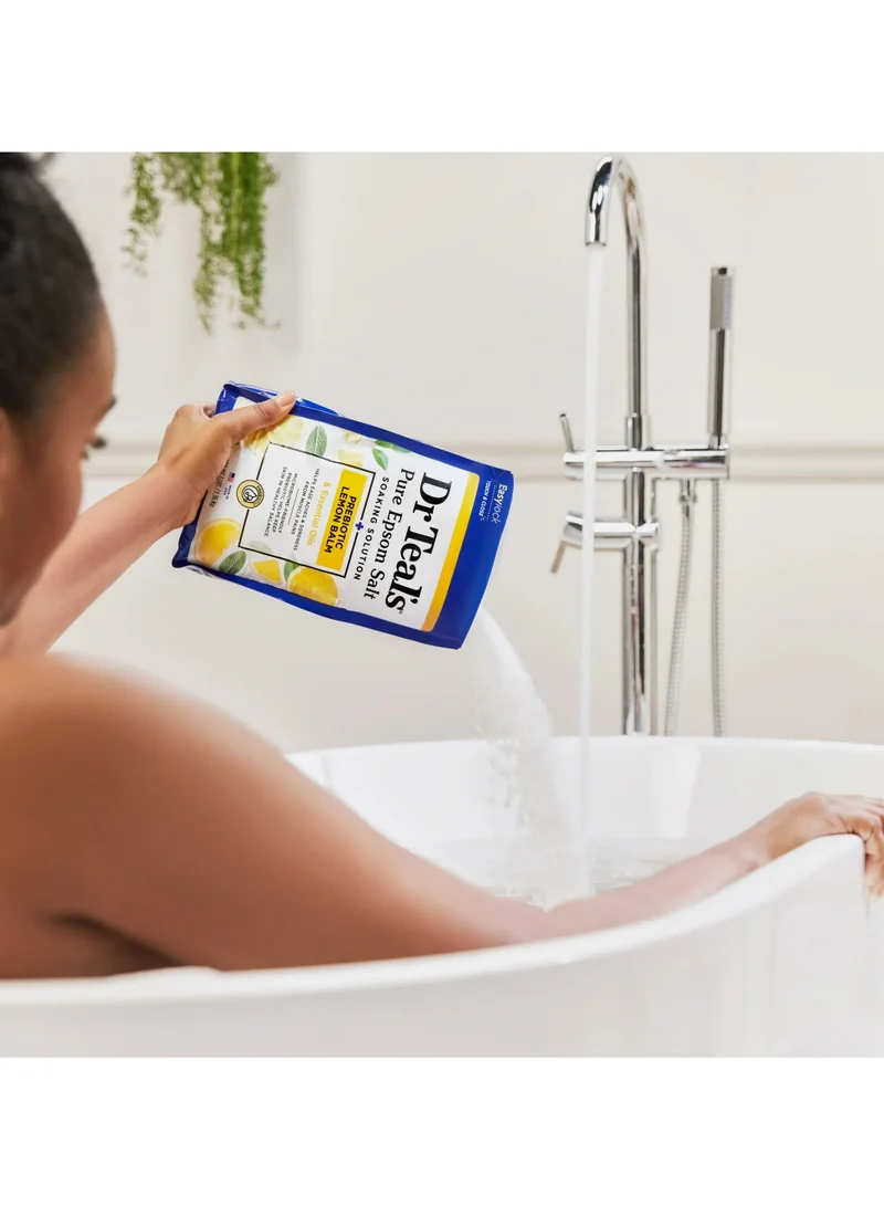 Dr Teal's Dr Teal's Epsom Salt Soaking Solution Prebiotic Lemon Balm 1.36Kg