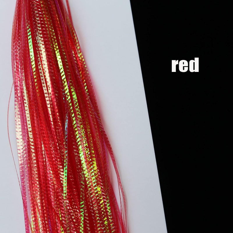 Tigofly 5 Packs/lot Lateral Scale 0.4" 1mm Width Crimped Flashabou Tinsel Pike Bass Fresh&Saltwater Streamers Fly Tying Materials - Image 2