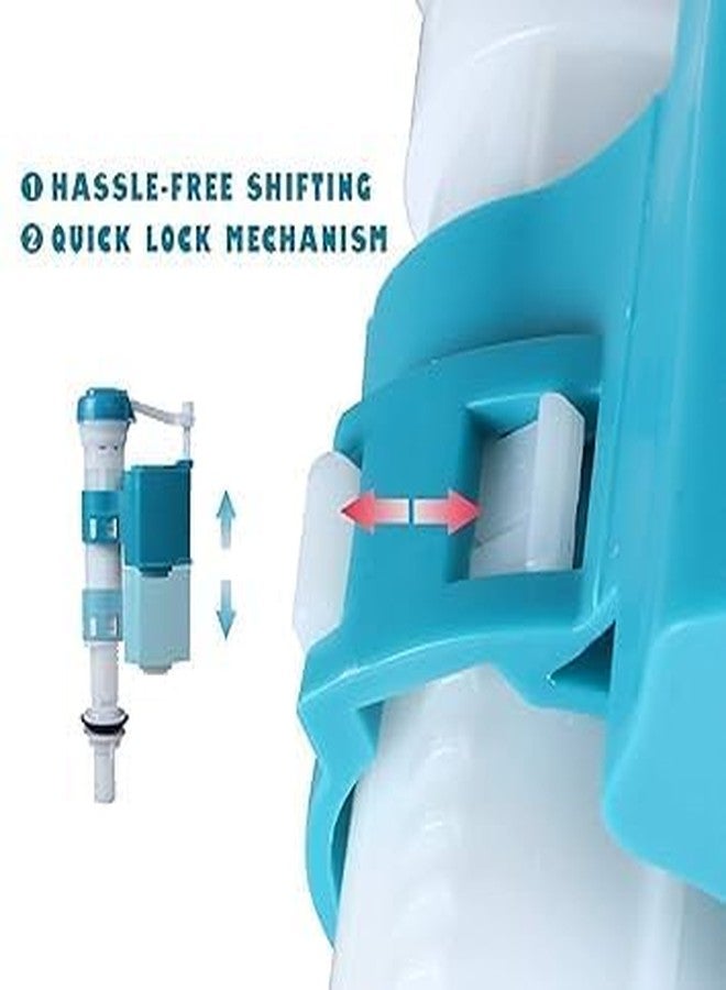 Metwin Plastic Anti-Siphon Toilet Flush Tank Fill Valve Adjustable 7 Inch to 10 Inch Flush Tank Ball Cock Repair Kit Suitable for One and Two piece Toilets Commodes - Image 4